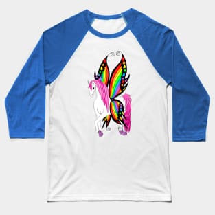 Rainbow PonyFly Baseball T-Shirt